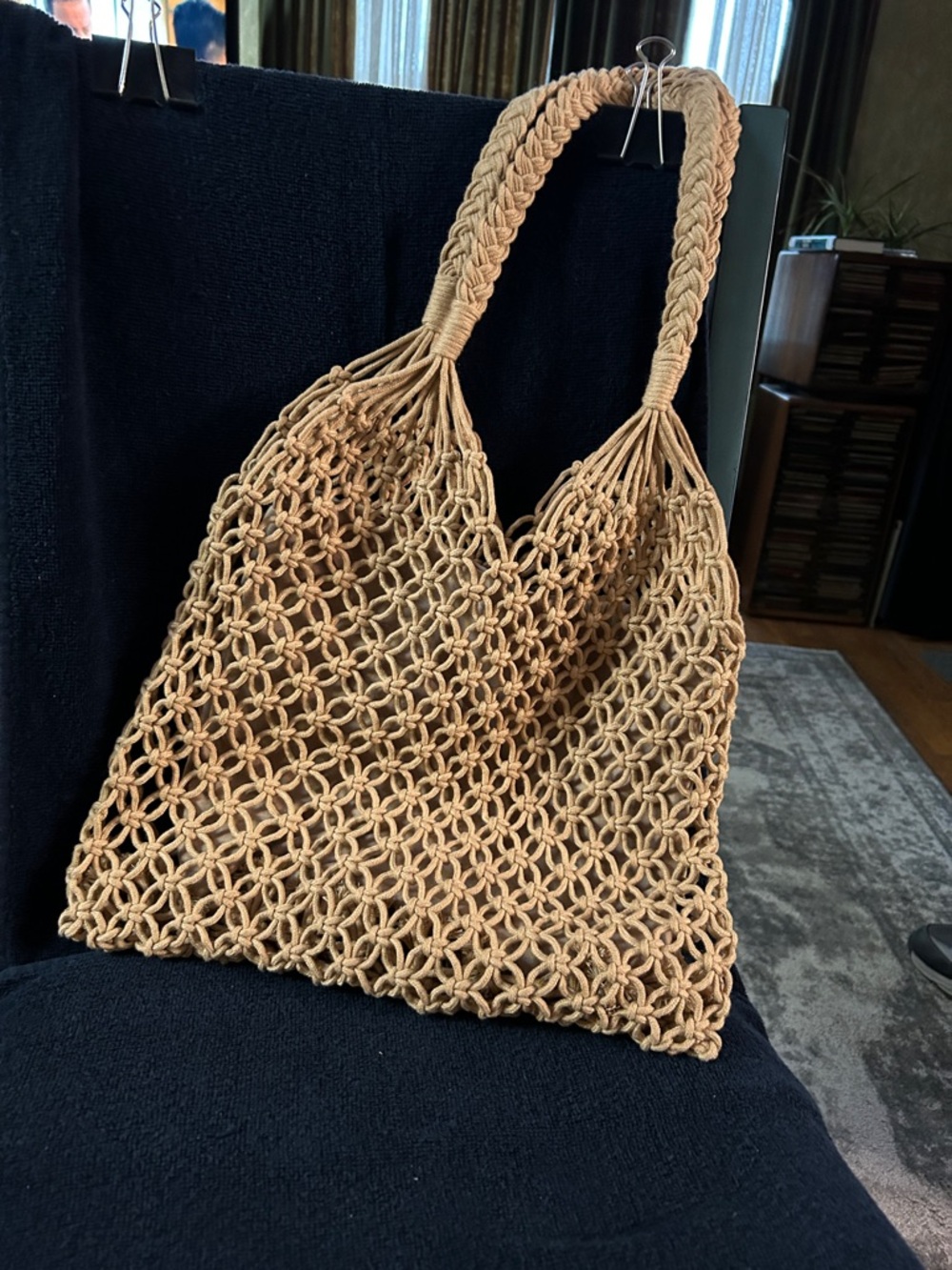 Primark Tan Macramé Tote Bag